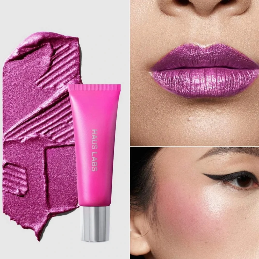 💎 HAUS LABS BY LADY GAGA Hy-Power Eye Cheek & Lip Pigment Paint Magenta Shimmer